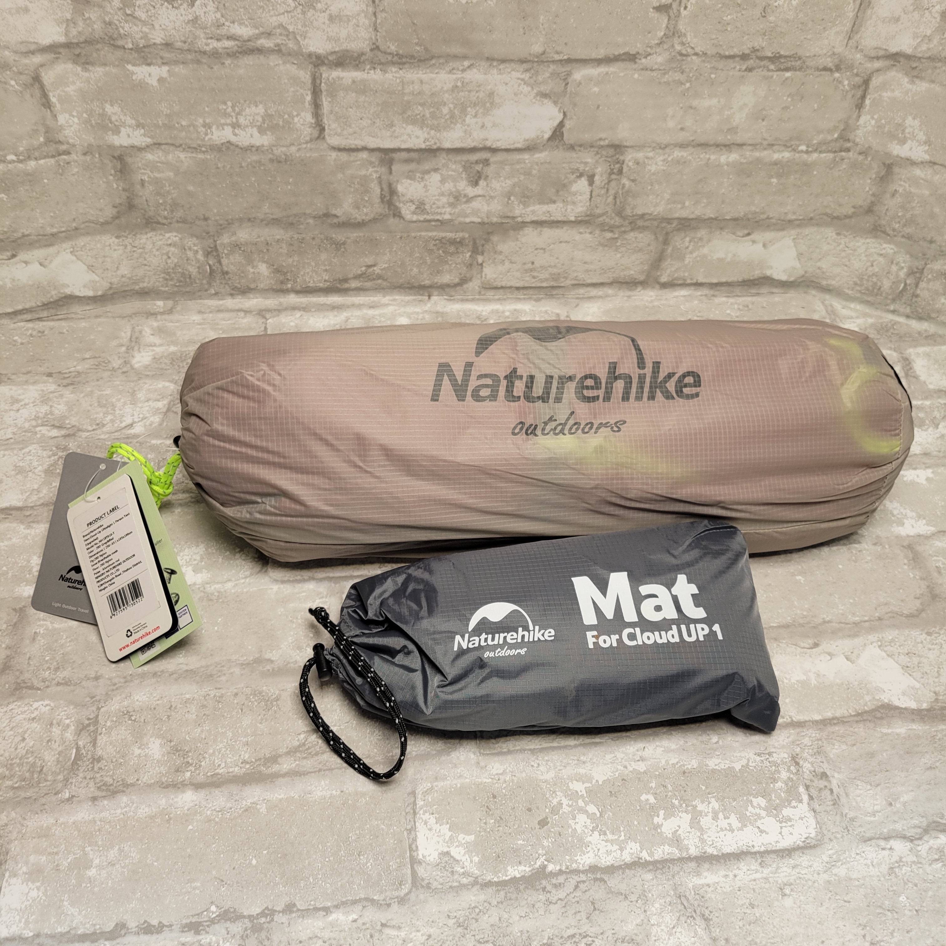 Naturehike Cloud-Up 1 Person Lightweight Backpacking Tent Grey/Red (7923020300526)